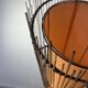 Kobe floor lamp metal and rattan 1990s Ht 170 cm