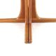 Table à manger ronde extensible 2x 'Hune' - teck massif - design danois