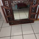 Mirror with shutters carved Indonesian