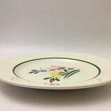 Round serving dish stamped "digoin sarreguemines" douglas model