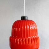 Vintage Czechoslovak Glass Hanging Lamp By Osvětlovací Sklo, 1970s