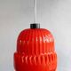 Lampe suspendue vintage en verre tchécoslovaque par Osvětlovací Sklo, 1970