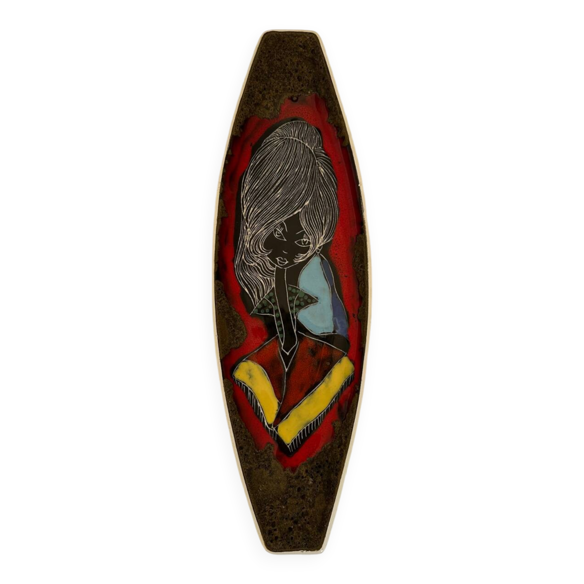 Vintage Italian ceramic pocket tray