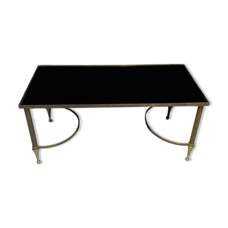 Gold metal coffee table