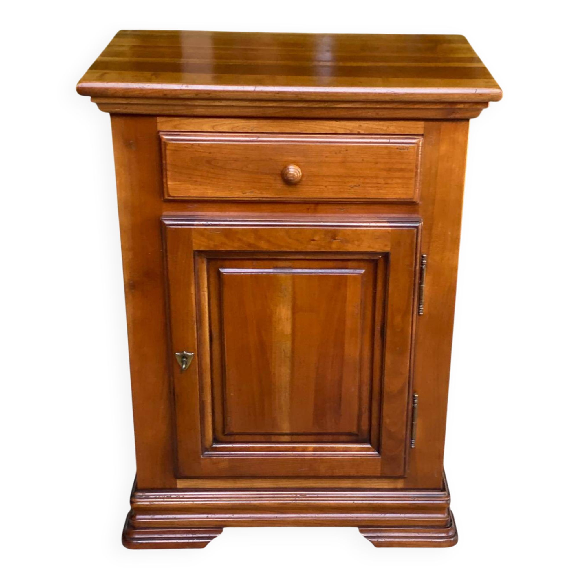 Vintage chest of drawers in solid oak wood Louis Philippe 20th century