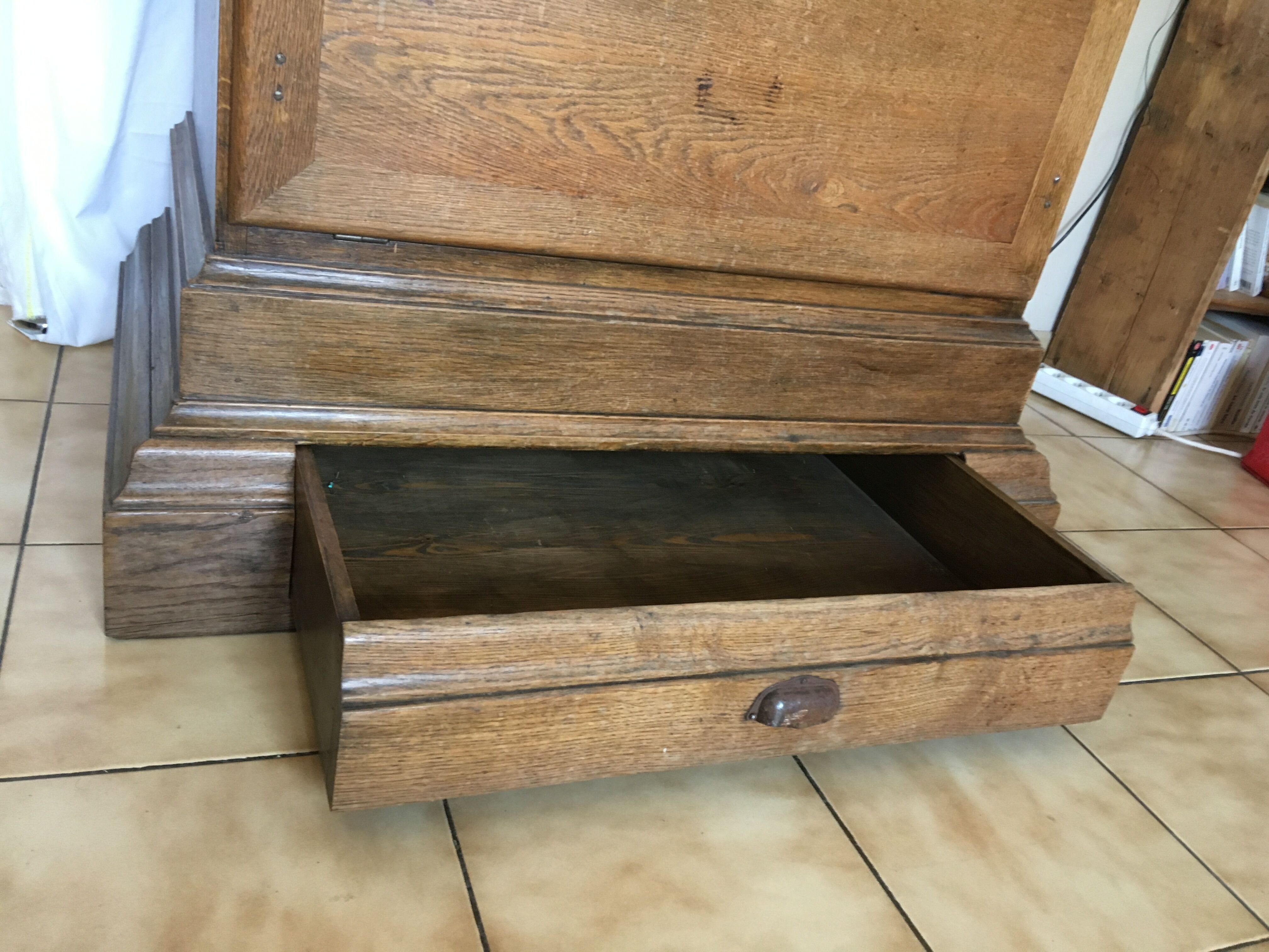 Cabinet notary scriban and lockers of oak desk