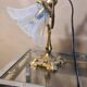 Art Nouveau bronze lamp