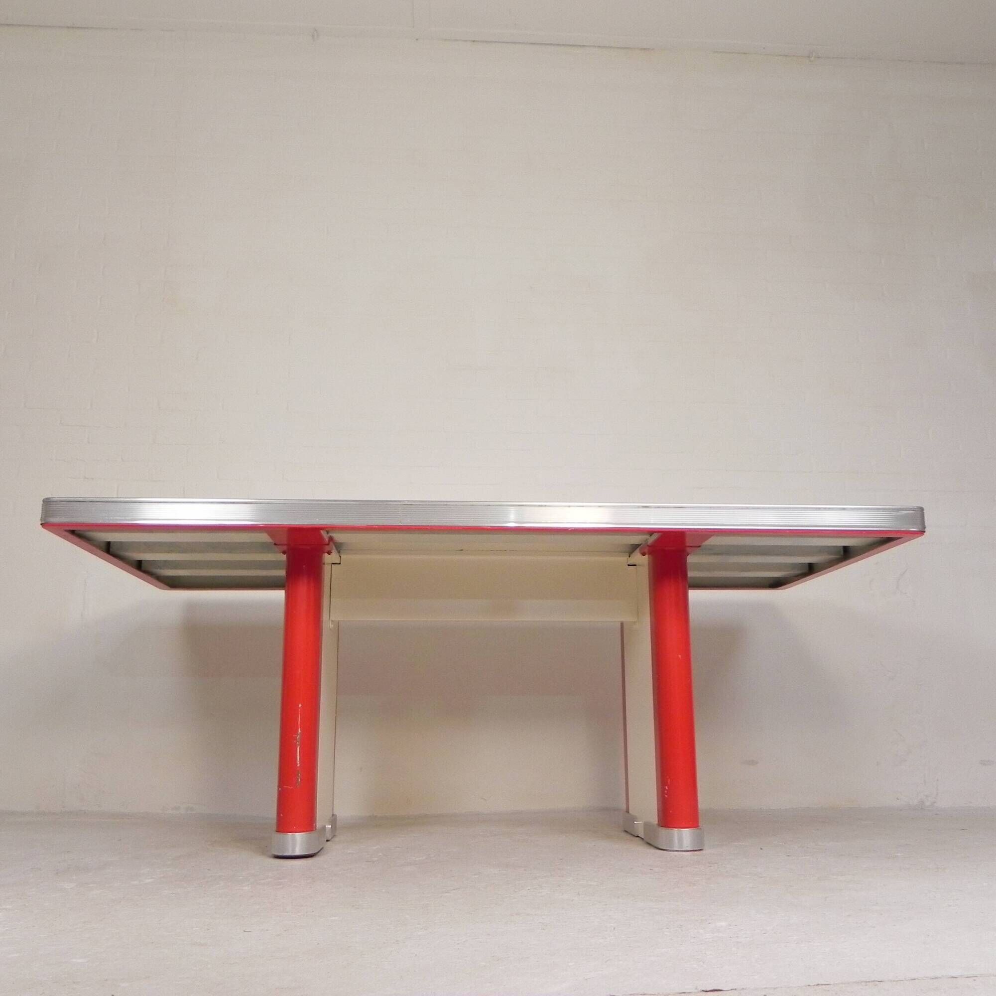 Ahrend Oda dining table desk with aluminium edge, 1950s