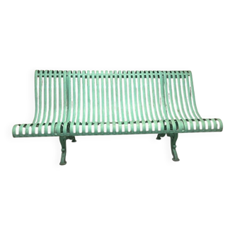 Banc de jardin en fer forgé et fonte fin XIXe siècle