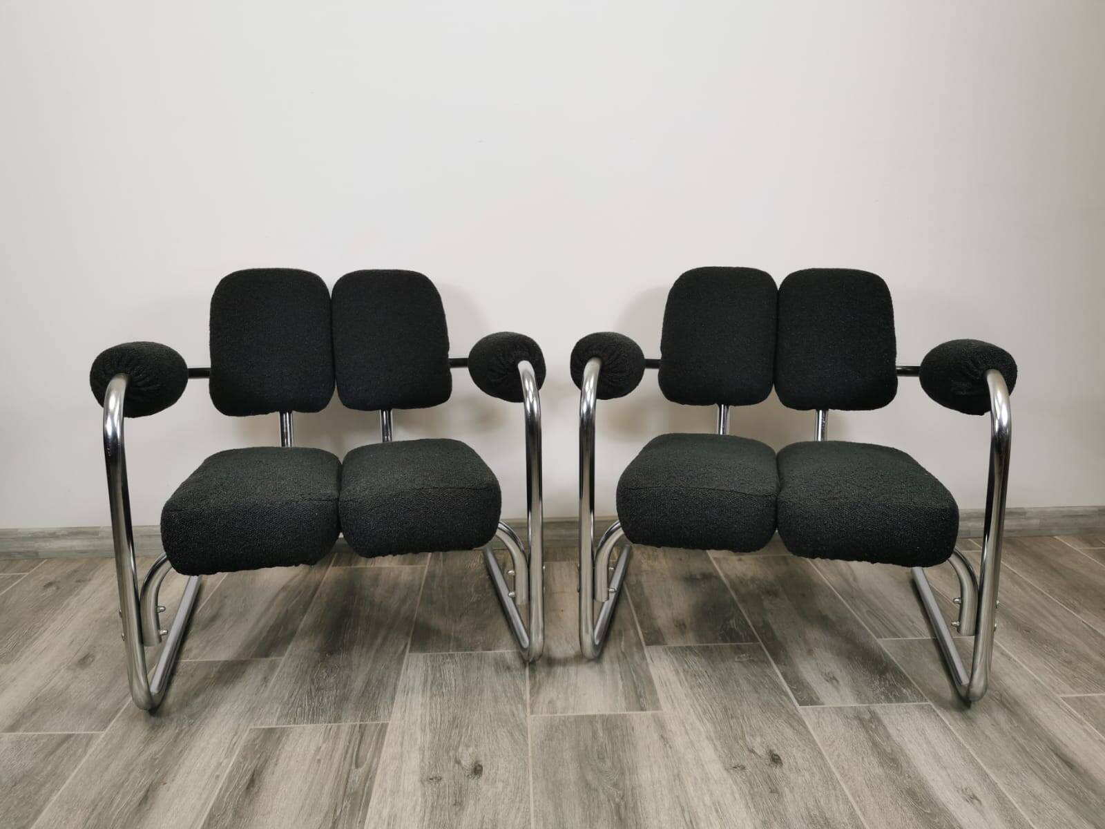 Mid-century restored armchairs