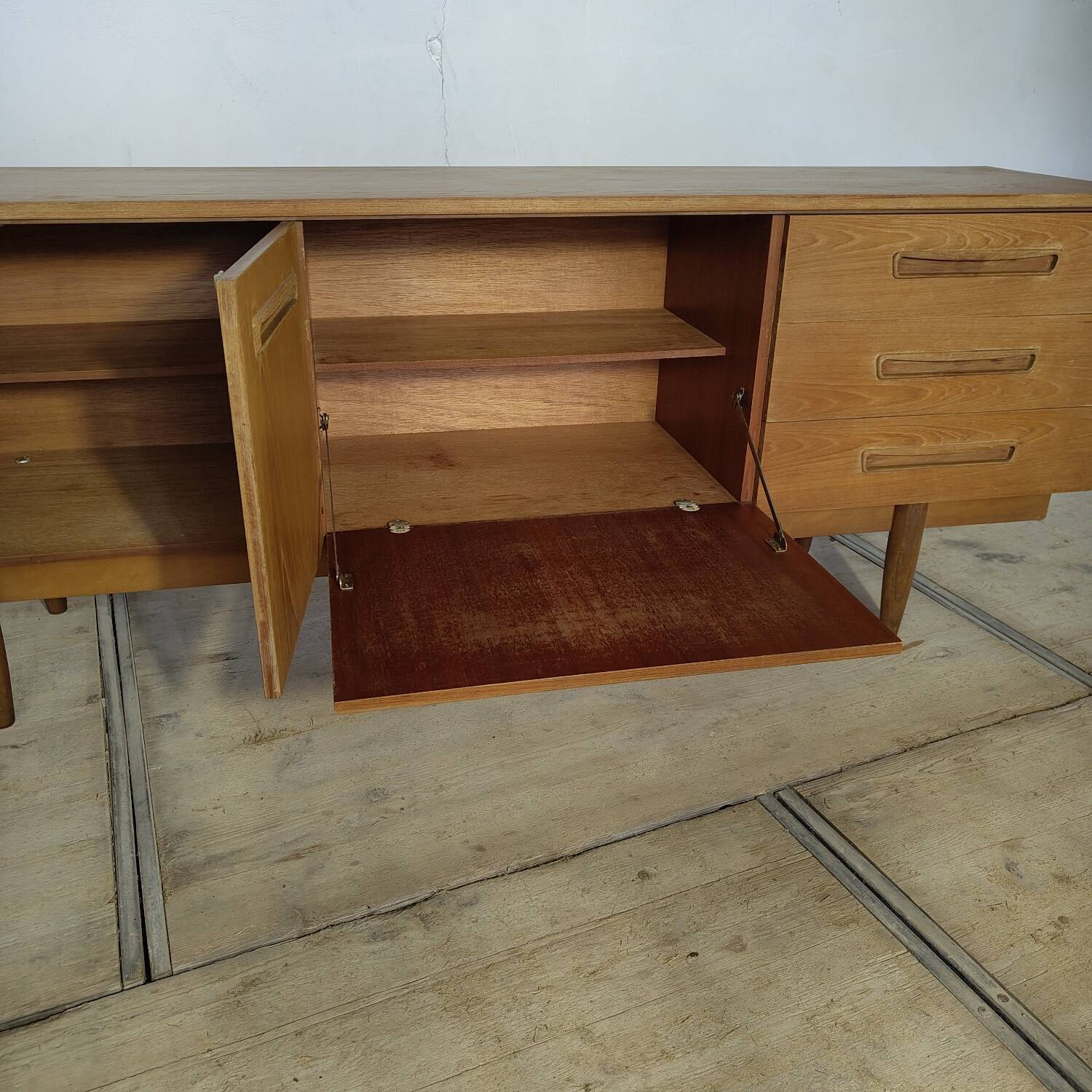 Vintage Scandinavian mid-century enfilade from the 1960s.