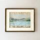 Painting "Mountain Lake", Pastel on paper, framed