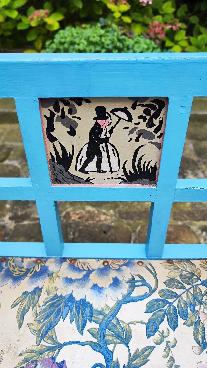 Armchair by Paul Poiret, Martine workshop edition, Georges Lepape decor - 1920