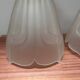 Set of two Art Deco glass wall lights