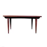Vintage Scandinavian dining table from the 1960s, extendable, made of rosewood.