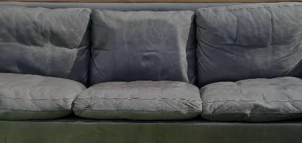 Vintage Scandinavian leather sofa