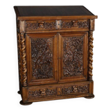 Oratory in solid walnut, Neo-Gothic Renaissance style – Late 19th century