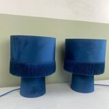 Lampes blue velvet