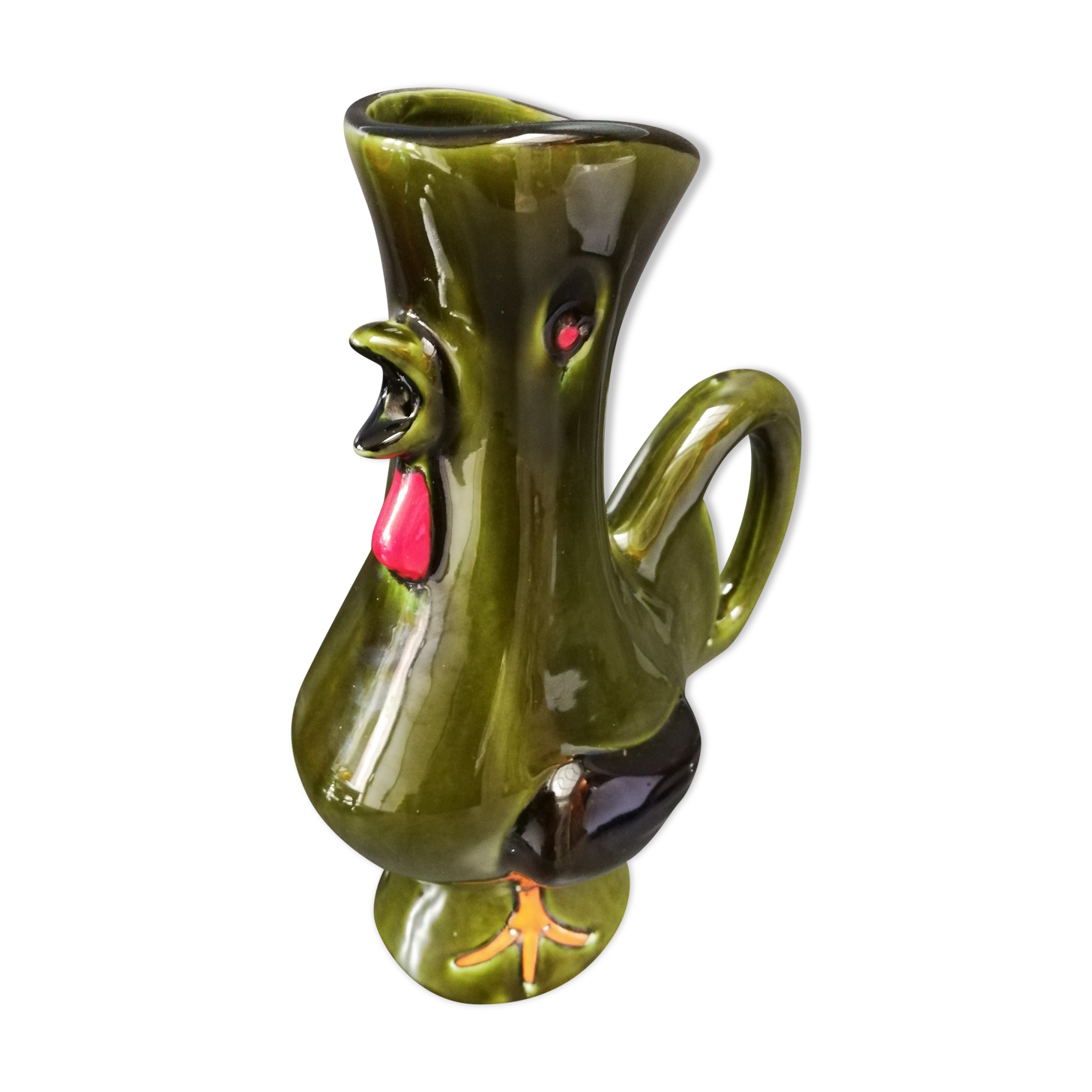 Vase pitcher ceramic by Cocorico Ploet - Modernist Laval