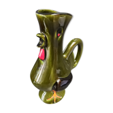 Vase pichet coq céramique signé Cocorico Ploet  Laval moderniste
