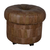 Pouf coffre patchwork