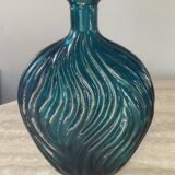 Vase vintage en pâte de verre pressée