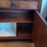 Louis Majorelle Art Nouveau bed + 2 bedside tables