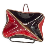 Glazed ceramic pocket tray, verceram, futuristic