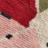 Large Moroccan Berber Rug Boujaad in Wool ideal Living room or bedroom, 200x290 cm