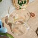 Carafe patterns flowers in glass -vintage