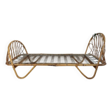 Single rattan bed