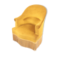 Fauteuil crapaud moutarde