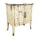 Vintage industrial painted metal nightstand cabinet