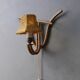 Lampe murale en bambou bohème Français, années 1950