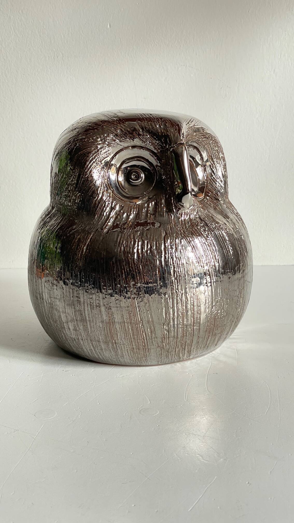 Owl Ceramic by Aldo LONDI