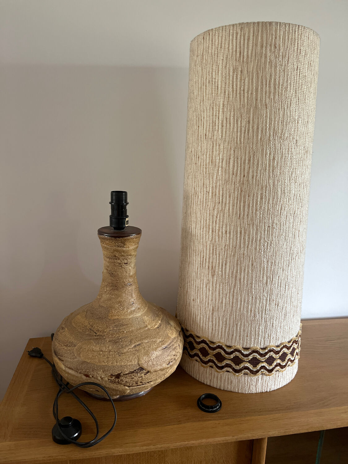 Fat Lava solar lamp in glazed stoneware, 1960s.