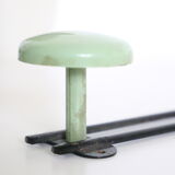 Metal, green and black, vintage wall coat holder