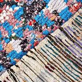 Vintage Moroccan Berber Boucherouite rug 238 x 85 cm