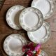 Lot de 6 assiettes plates anciennes - Bruges de Longwy