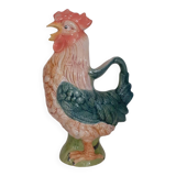 Vintage barbotine rooster pitcher