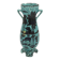 Art Deco turquoise vase with a deer design