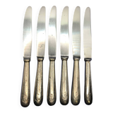 Set of 6 small silver-plated navy knives soh