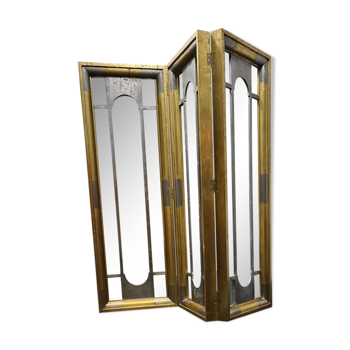Vintage Brass mirror room divider