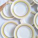 Assiettes creuses Moulin des Loups jaune moutarde