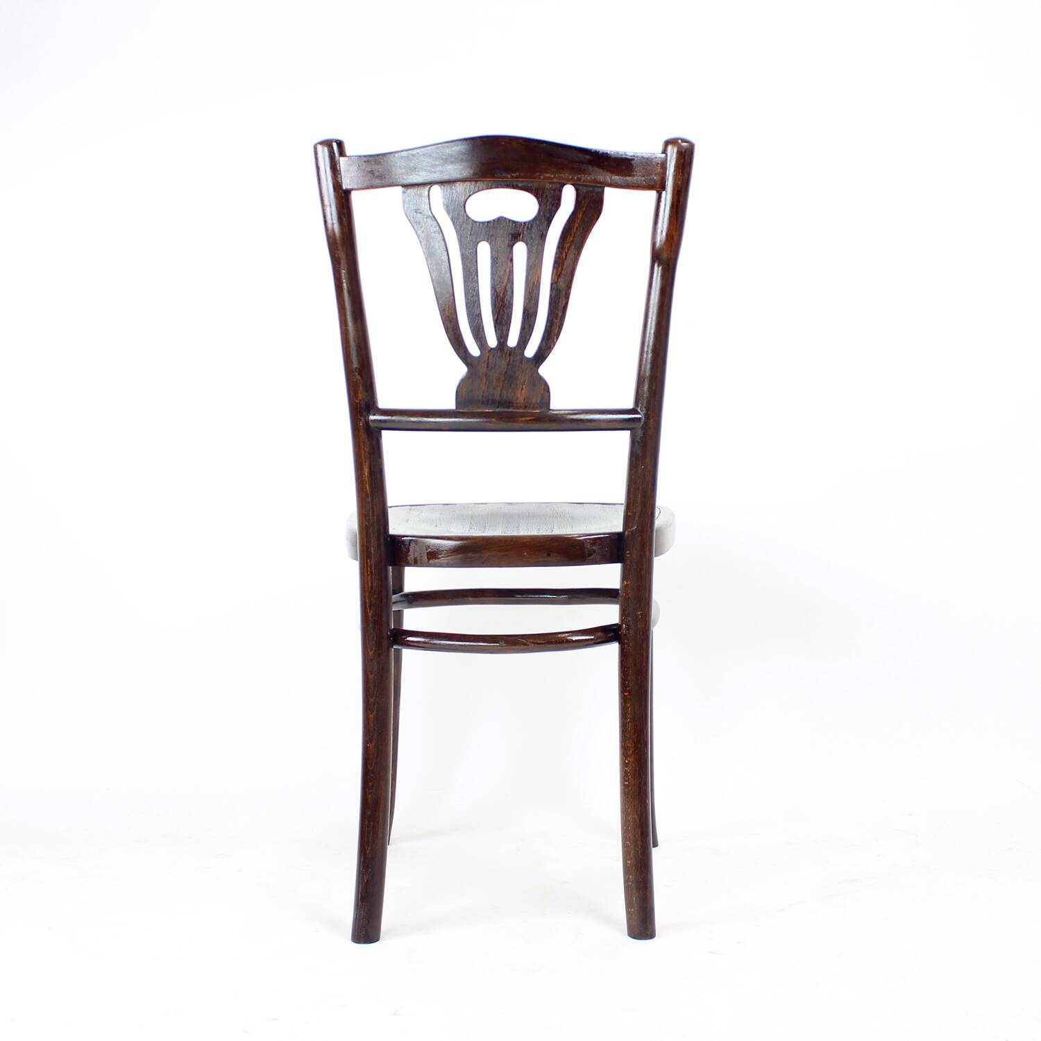 1950s Vintage Bistro Oak Chair, Czechoslovakia
