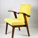 Vintage yellow armchair, 1970s