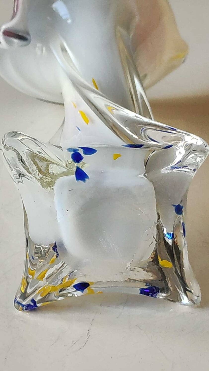 Jack in the Pulpit/Murano Soliflore Vase. Blown glass. Height 19 cm