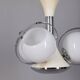 Vintage Space Age Italian Chandelier with Glass Lights, 1970s