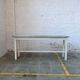 Vintage zinc topped topped farmer table