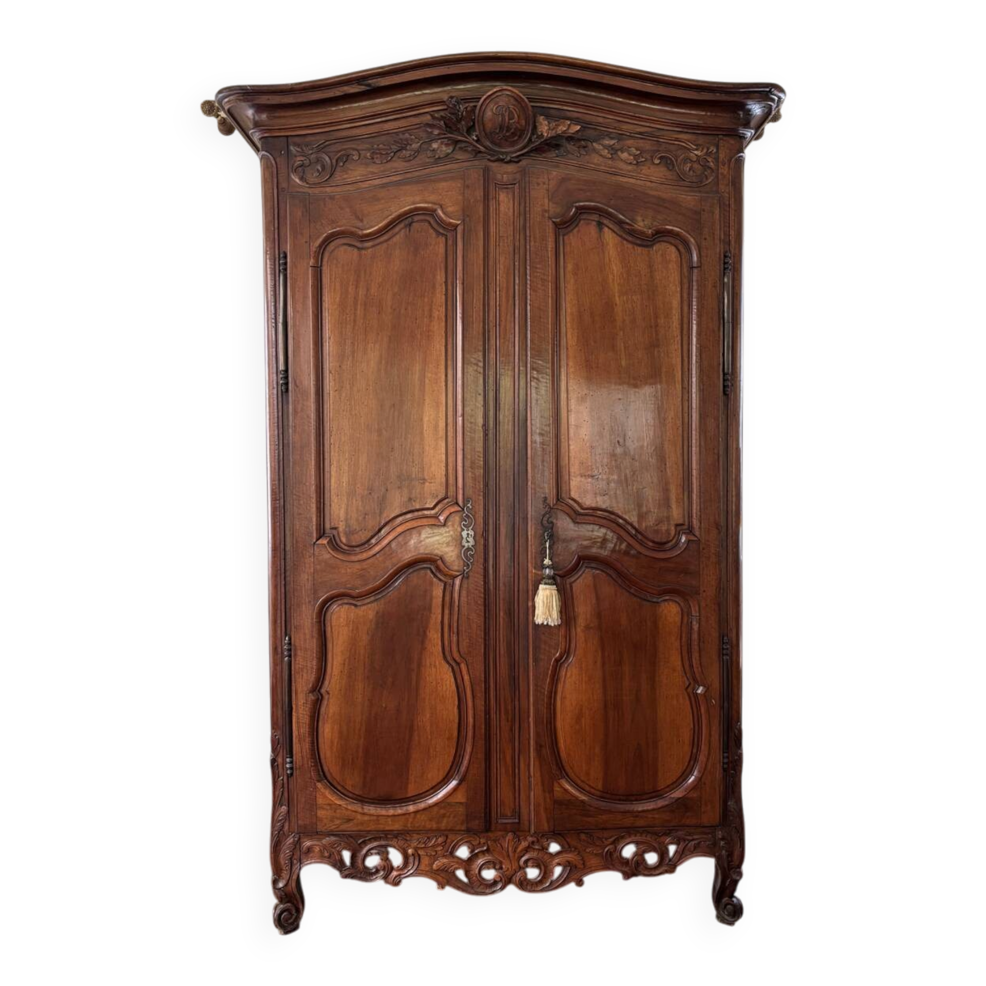 18th-century Provençal walnut wardrobe